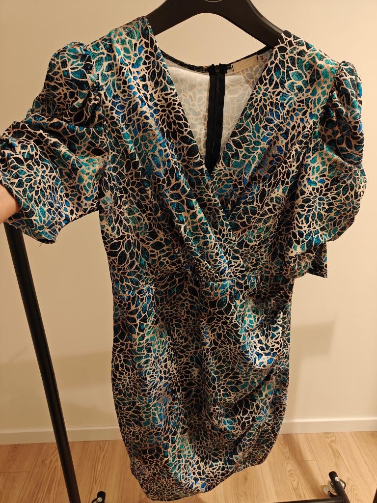 Jurk maat XL blauw, Kleding | Dames, Ophalen of Verzenden, Maat 46/48 (XL) of groter, Blauw, Boven de knie