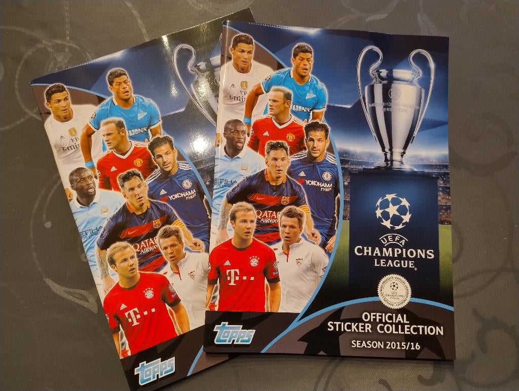 Topps 2 lege albums Champions League 2015-2015, Verzamelen, Ophalen, Nieuw, Sport