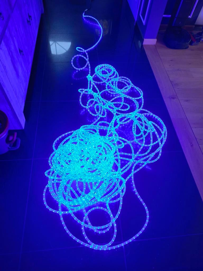 Guirlande LED Duralight 110m Bleu Pro Extérieur IP44, Enlèvement