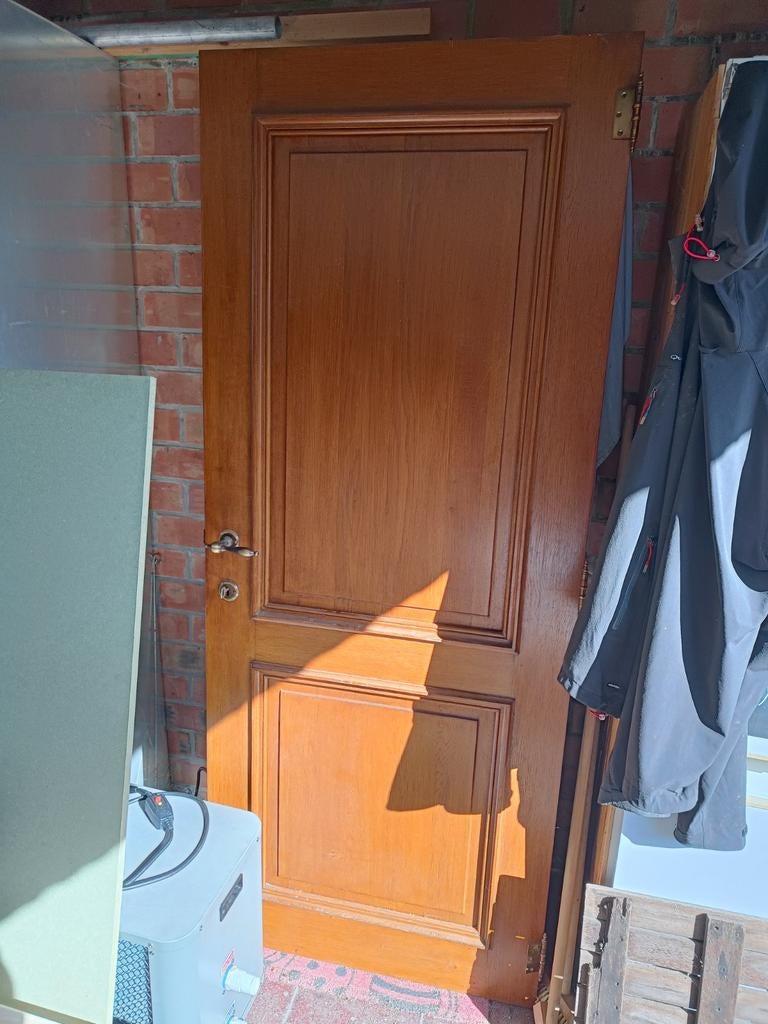 Gratis 4 massief eiken deuren 815mm op 2015mm, Doe-het-zelf en Bouw, Deuren en Vliegenramen, Ophalen