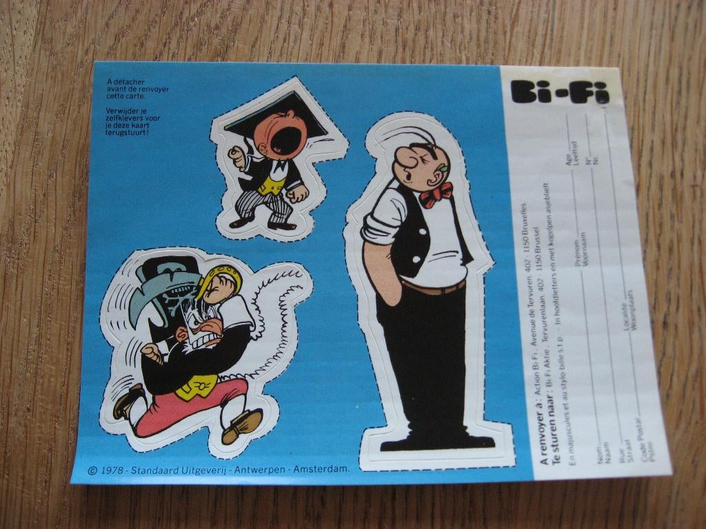 Stickers Nero 1978 Bi-Fi  13 x 10 cm, Collections, Enlèvement ou Envoi, Autres personnages, Neuf, Image, Affiche ou Autocollant