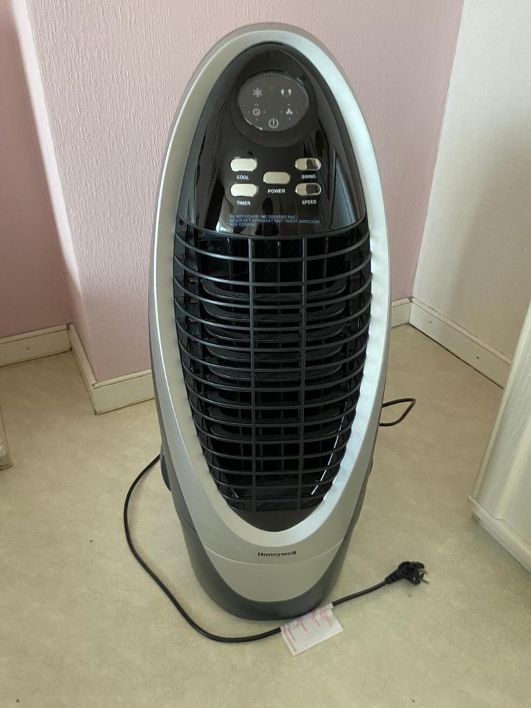 Honeywell luchtkoeler met ventilator, Ophalen, Minder dan 60 m³, 3 snelheden of meer, Zo goed als nieuw