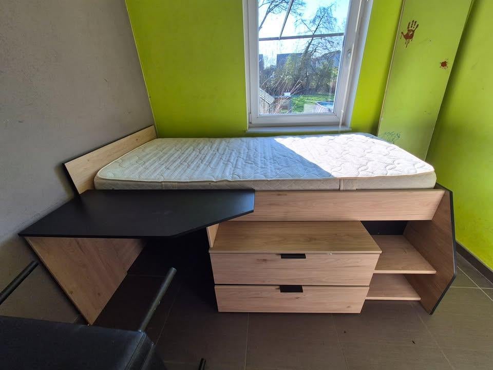 Lit-bureau avec matelas, Ophalen, Matras