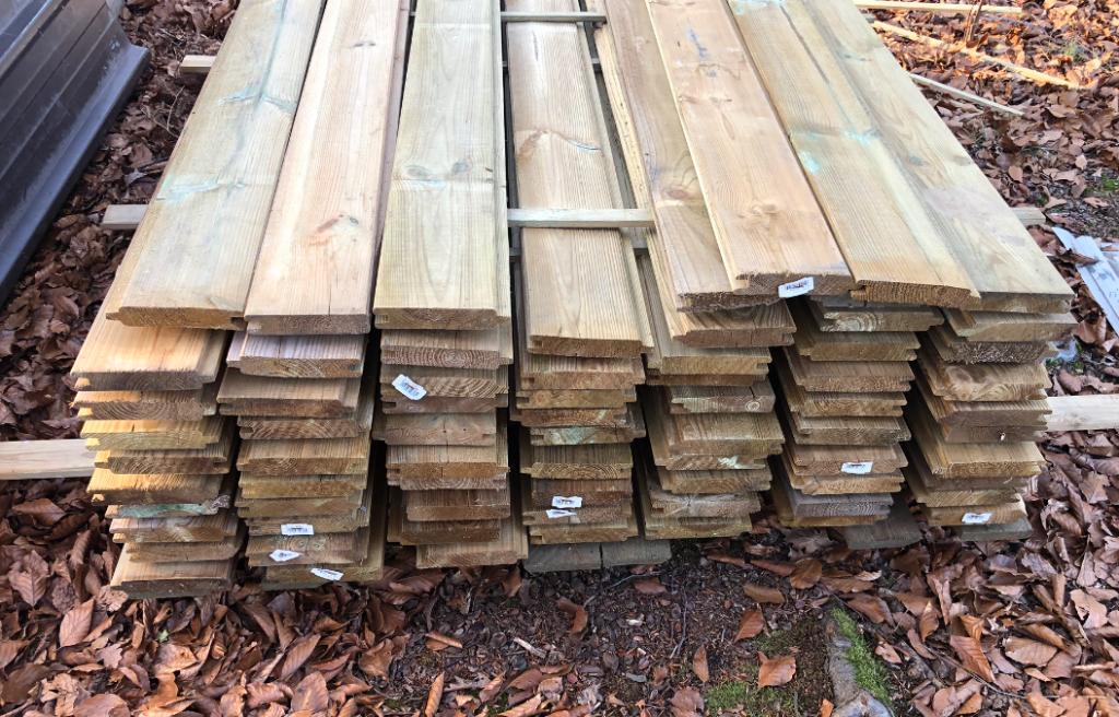 Blokhut planken, Tuin en Terras, Ophalen, Nieuw, 180 tot 250 cm, Planken