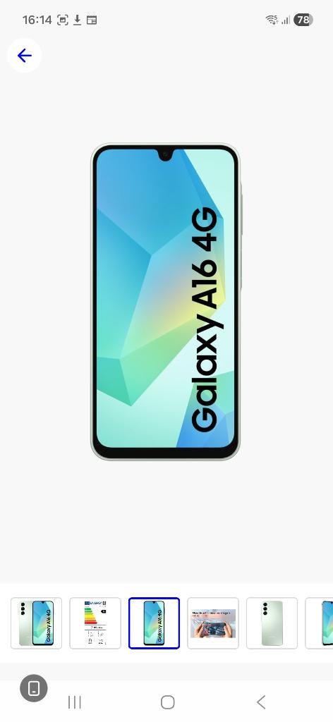 Samsung A 16 groen 128gb, Télécoms, Téléphonie mobile | Samsung, Autres couleurs, Comme neuf, Enlèvement, 128 GB