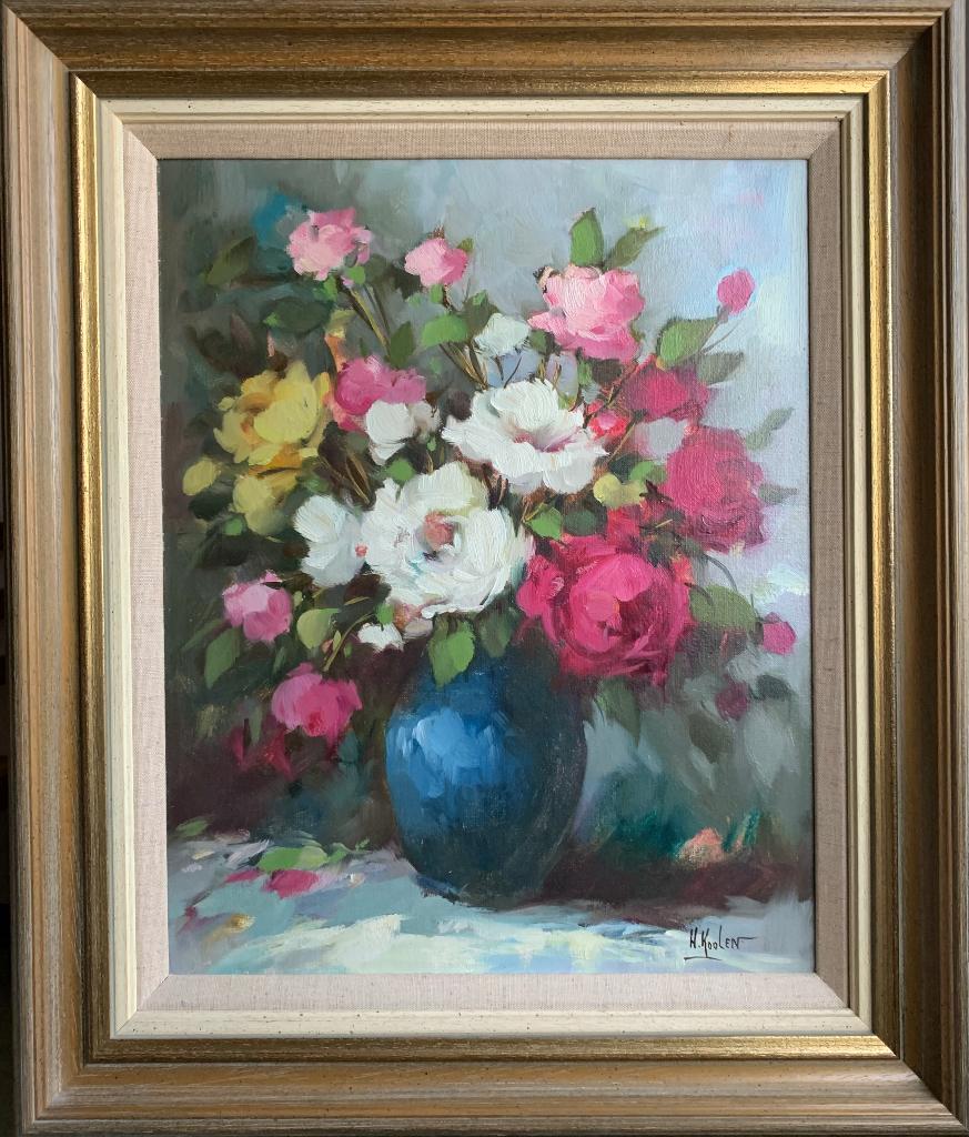 Nature morte avec des fleurs de Harry Koolen, Antiquités & Art, Enlèvement ou Envoi