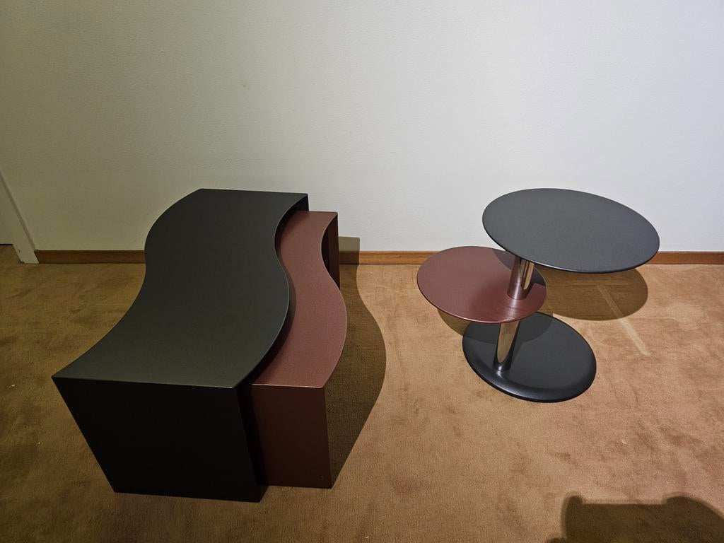 Leolux Terreno Bijzettafels - Model T30 & T90, Ophalen