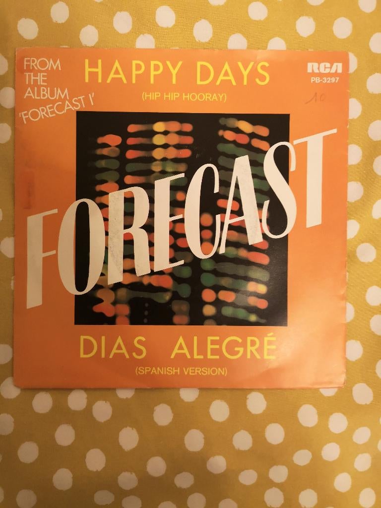 FORECAST HAPPY DAYS  (POSTE GRATUIT), Enlèvement ou Envoi, Single, Utilisé, Pop