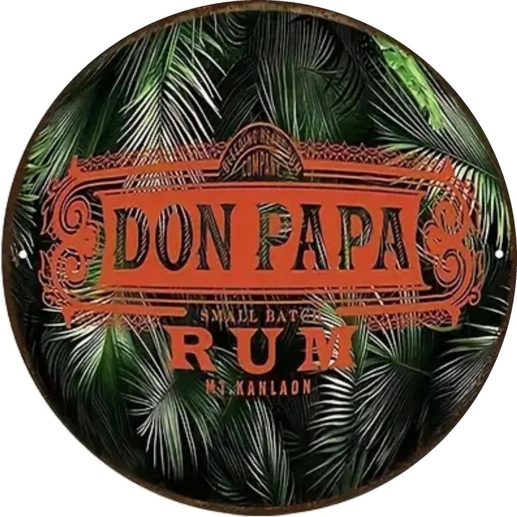 Panneau pub en métal Don Papa Rum 1 - rétro vintage mancave, Collections, Marques & Objets publicitaires, Neuf, Panneau publicitaire