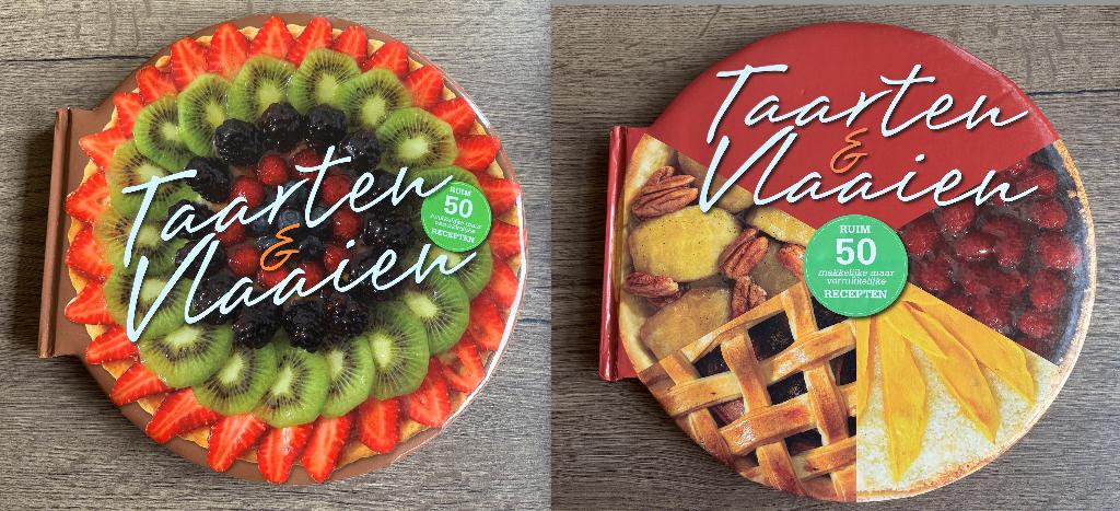 2x boek Taarten en Vlaaien, Ophalen of Verzenden, Zo goed als nieuw, Taarten, Boek of Tijdschrift