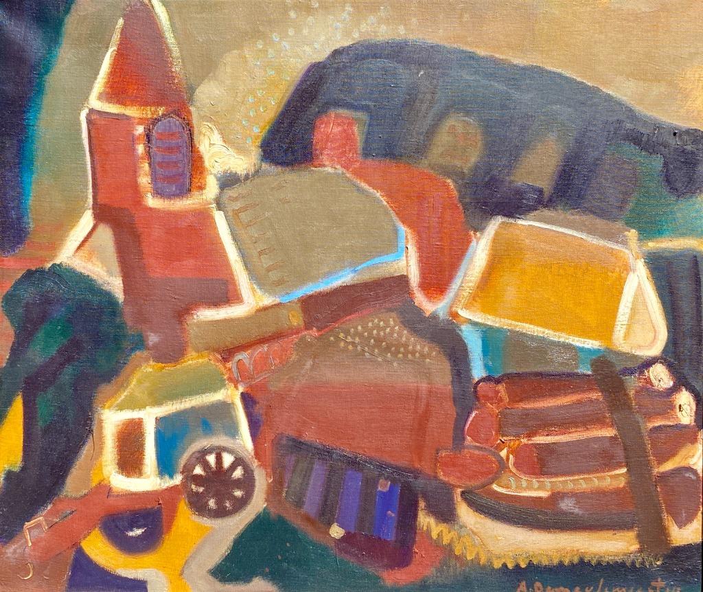 Schilderij Armand Demeulemeester (Ronse 1926-2002), Antiek en Kunst, Ophalen