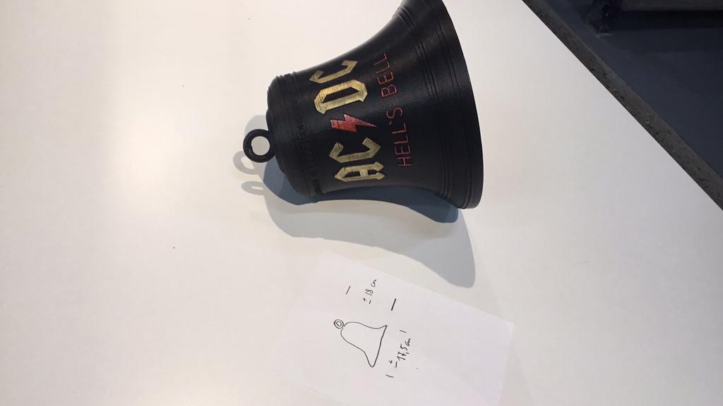 Cloche d'enfer AC DC, idéale comme flipper, Enlèvement ou Envoi, Neuf, Autres types, Pièces ou Jeu en panne