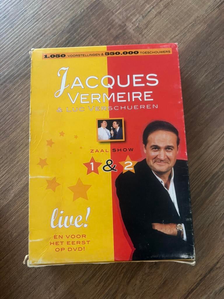3 DVD’s Jacques vermeire, Ophalen, Zo goed als nieuw