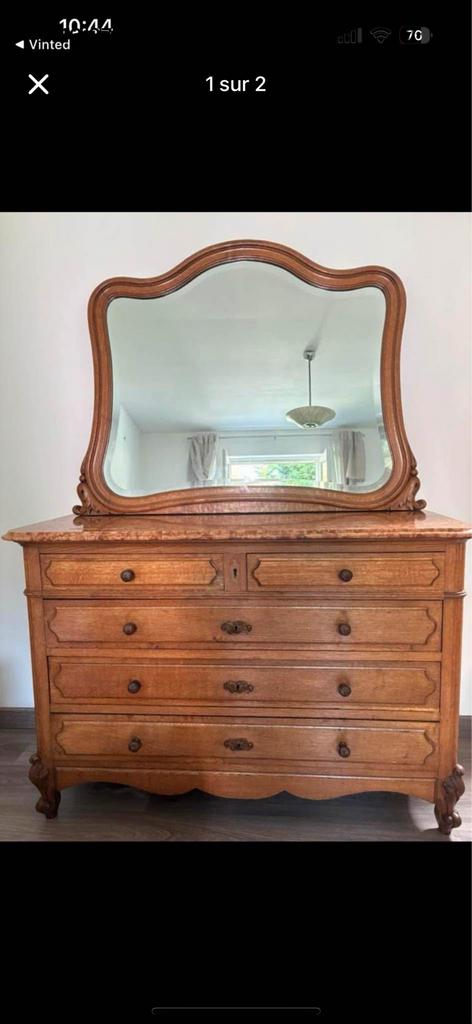 Commode avec miroir, Enlèvement