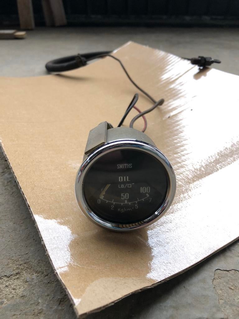 Vintage Smiths Temp & Drukmeters Klassieker, Auto-onderdelen, Dashboard en Schakelaars, Ophalen, Gebruikt, Oldtimer onderdelen