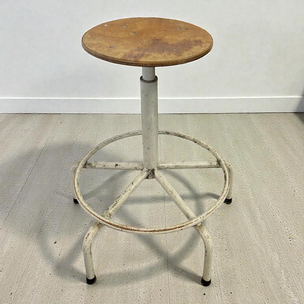 Tabouret/tabouret/chaise de studio industriel vintage, Enlèvement ou Envoi