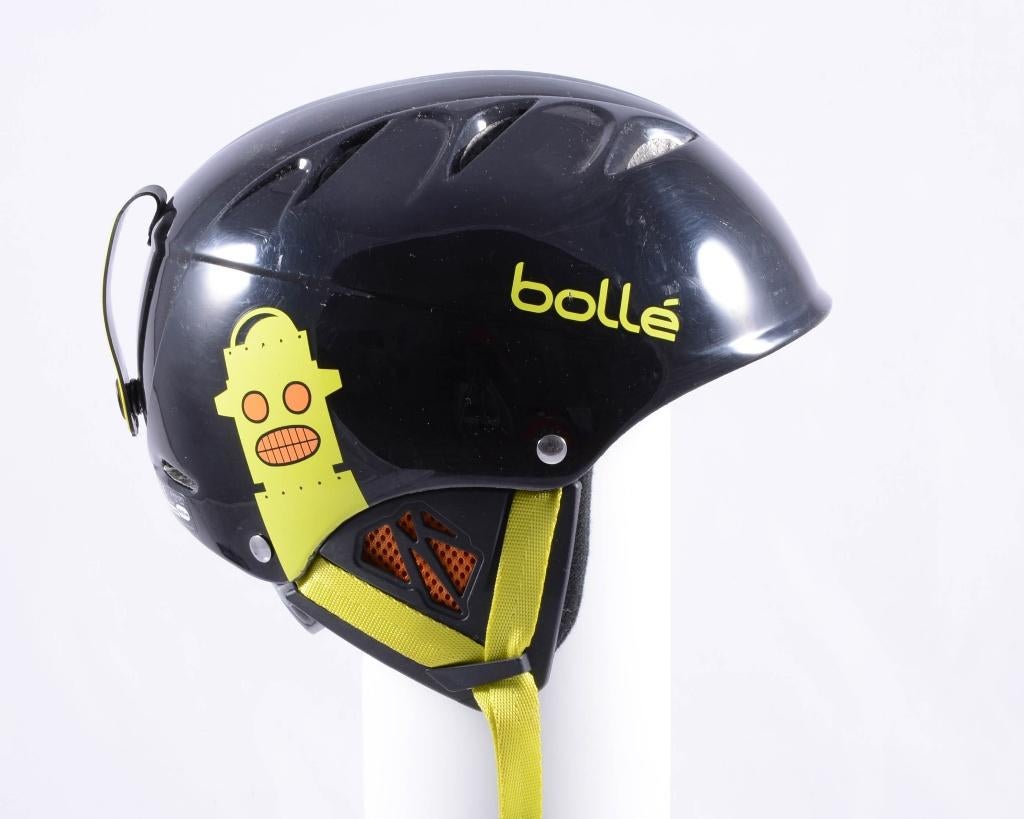 49 51 52 53 cm ski snowboard helm BOLLE B-KID SHINY BLACK, Ophalen of Verzenden, Gebruikt, Ski, Carve