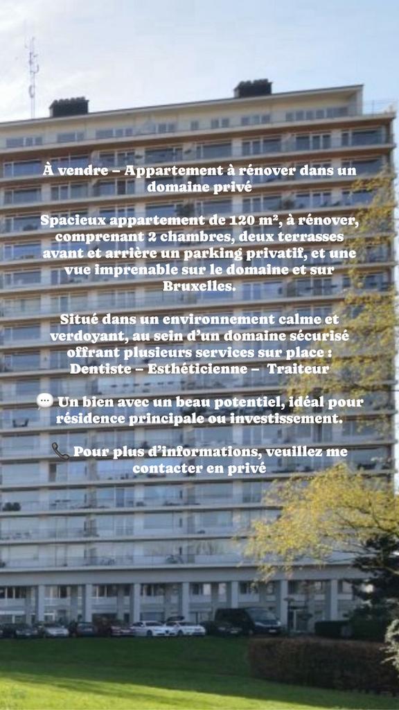 Appartement a vendre Forest Bruxelles, Enlèvement ou Envoi, Comme neuf