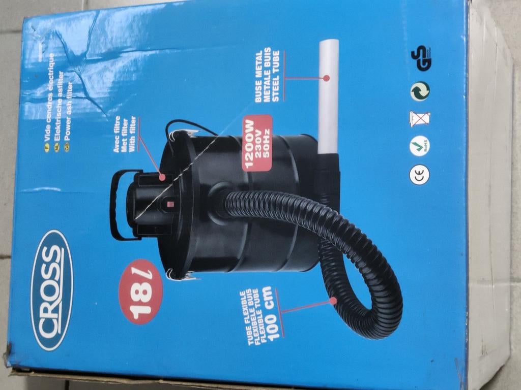 Aspirateur cendres, Enlèvement