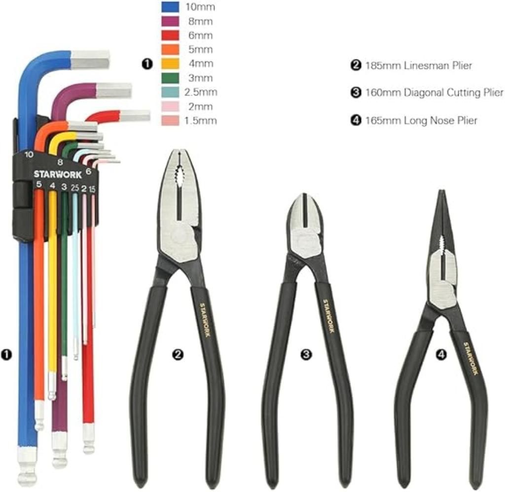 Kit de 314 clés à douille STARWORK FREE LEV, Envoi, Neuf