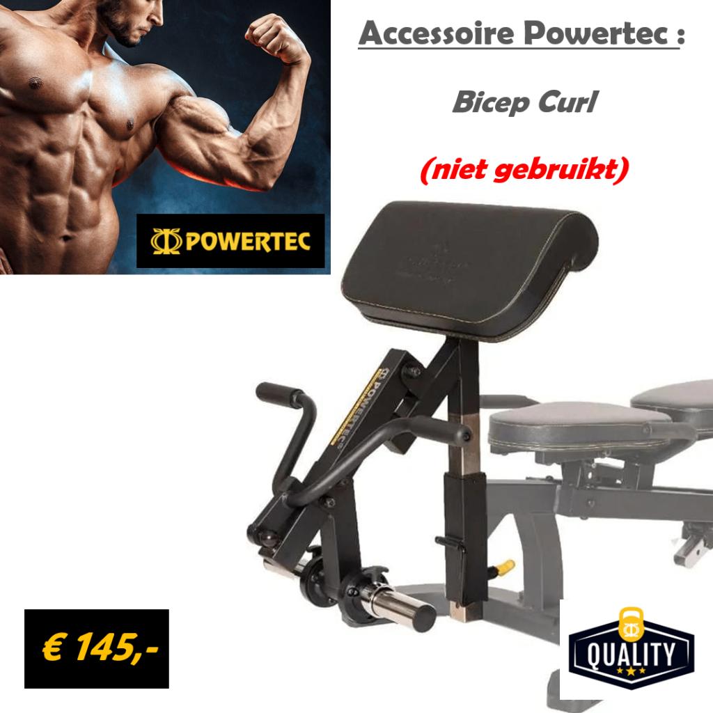 Powertec BICEP CURL Accessory WB-CMA19, Sports & Fitness, Appareils de fitness, Neuf, Centrale électrique, Bras, Métal, Enlèvement