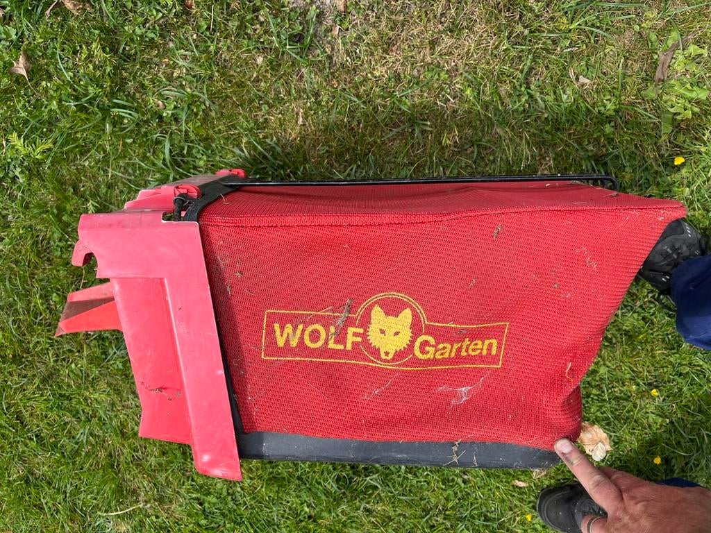 Poubelle de collecte pour tondeuse à gazon Wolf, Jardin & Terrasse, Tondeuses à gazon, Enlèvement, Utilisé, WOLF, Bac de ramassage