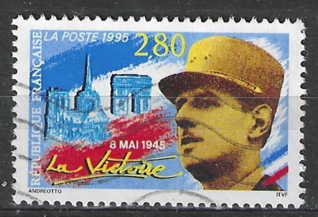 Francia 1995 - 2944 Yvert - Charles De Gaulle (ST), Envoi, Affranchi