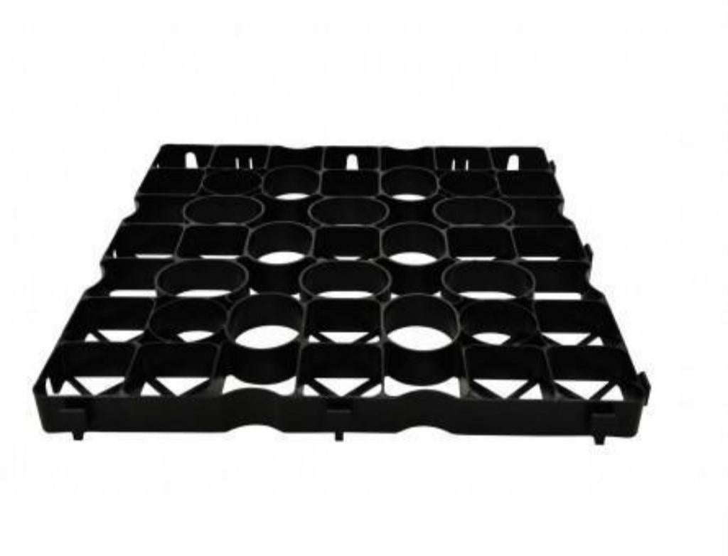 Grastegels/grasdallen 50x50x4cm HDPE kunststof zwart, Dieren en Toebehoren, Stalling en Weidegang