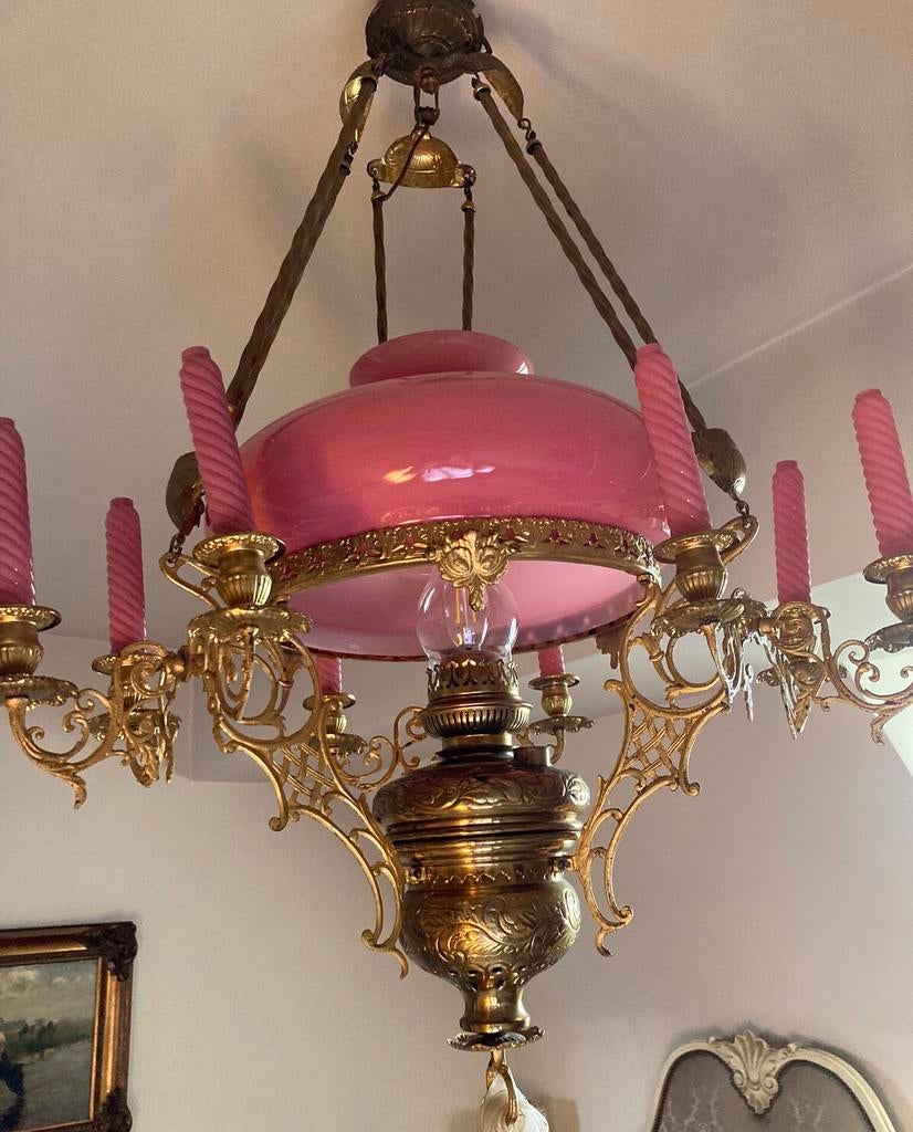 Lustre en cuivre, Enlèvement, Utilisé