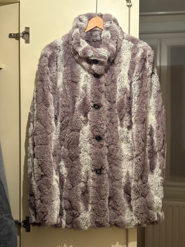 Nieuwe prachtige grijze teddy-jas van Gelco (40)., Kleding | Dames, Jassen | Winter, Zo goed als nieuw, Maat 38/40 (M), Ophalen