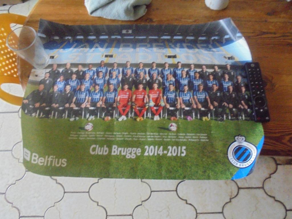 Club Brugge poster, Enlèvement ou Envoi, Utilisé, Affiche, Image ou Autocollant