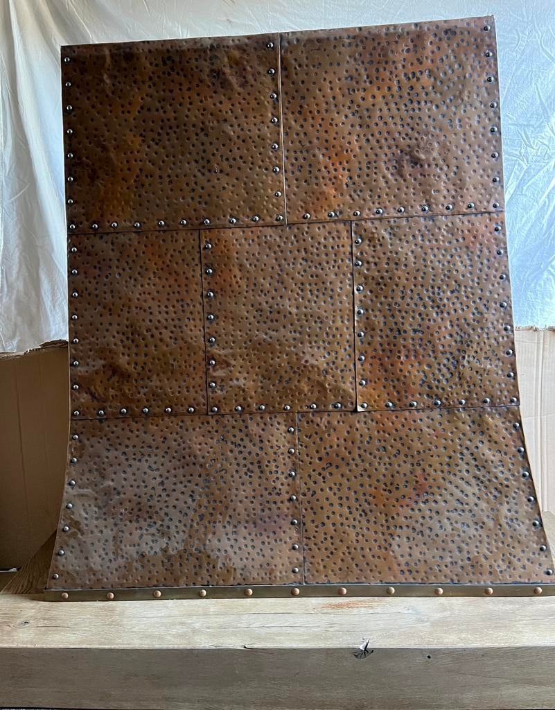 Rustieke koperen schoorsteenmantel, Huis en Inrichting, Haarden, Gebruikt, Ophalen