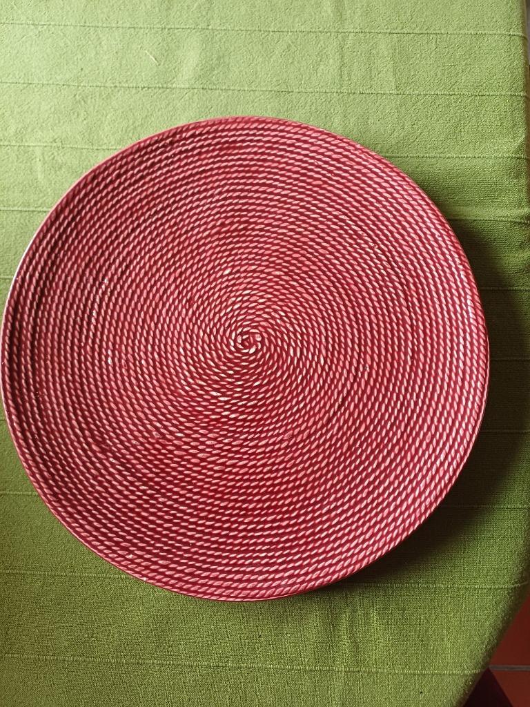 Plat rond BOCH frères Keralux Belgium, Antiquités & Art, Enlèvement ou Envoi