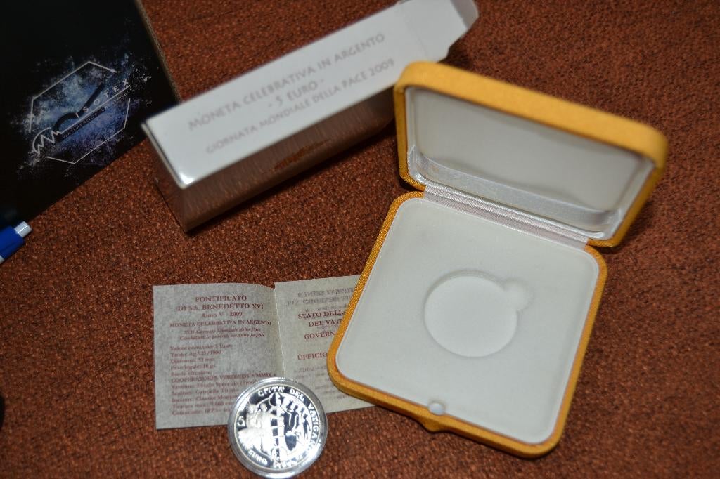 5 euro Vatikaan 2009, Postzegels en Munten, Vaticaanstad, Setje, Zilver, Ophalen of Verzenden