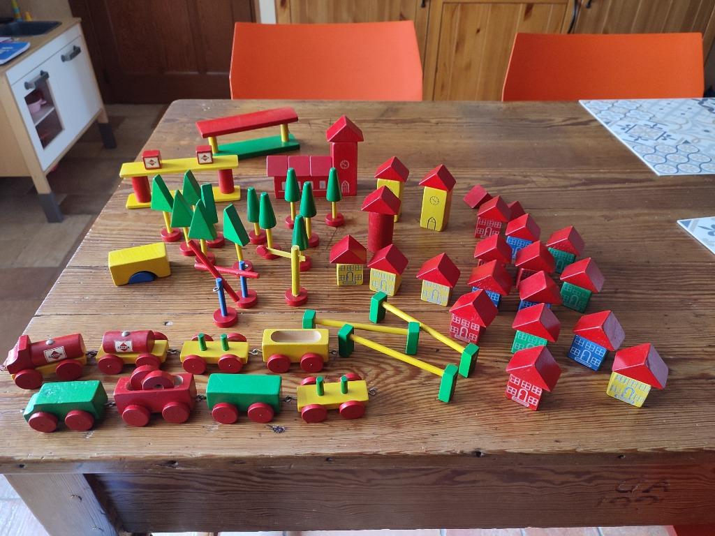 Jouet ancien en bois (train) - années 70, Enlèvement ou Envoi