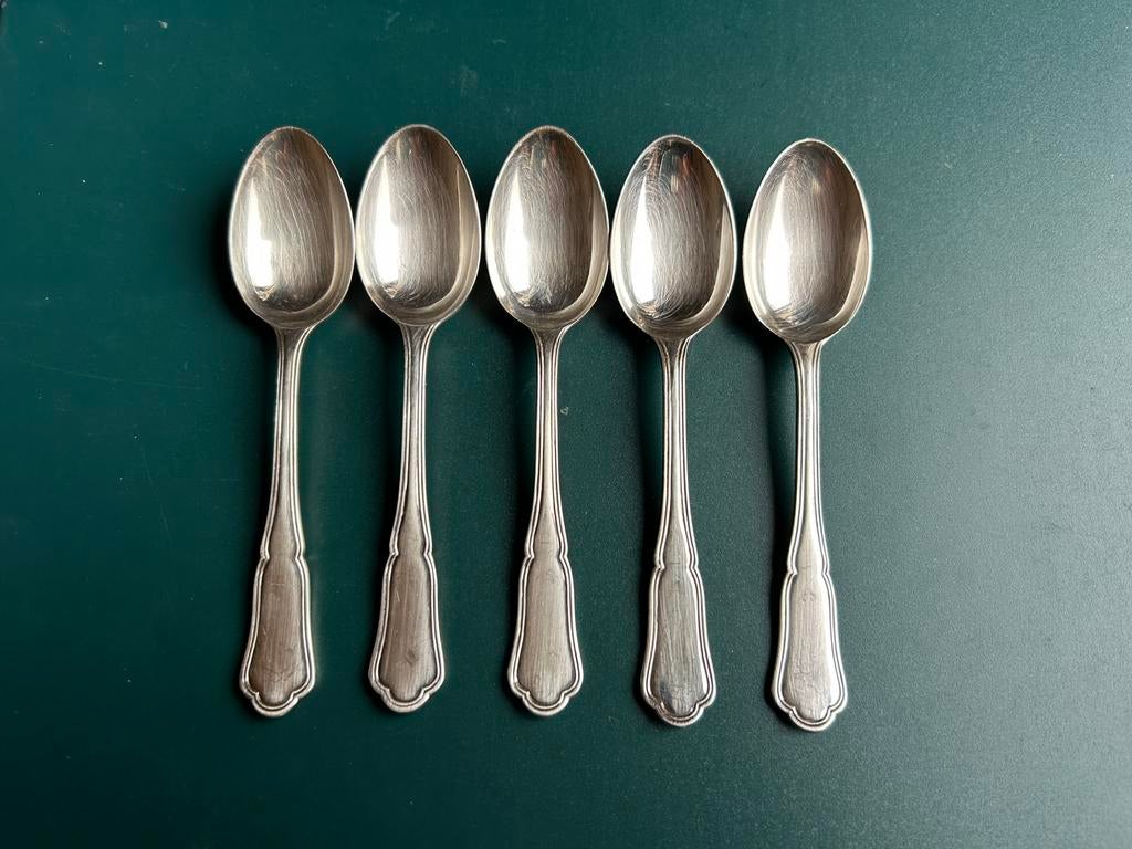5 petits cuillères Wiskemann, Enlèvement ou Envoi, Argent