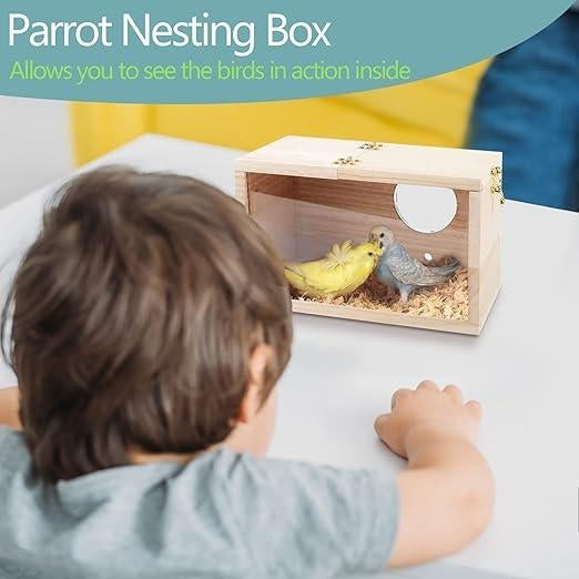 Parkieten nestkast | transparant | GRATIS LEVERING, BEBOCHOI, -, Verzenden, -