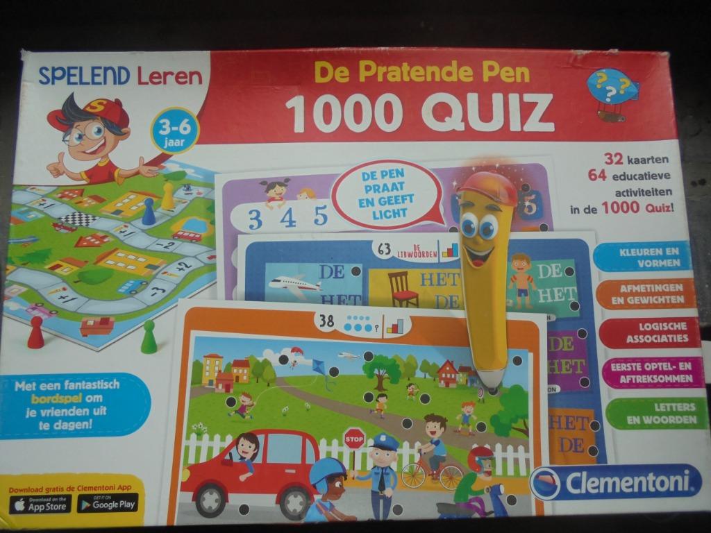 de pratende pen 1000 quiz, Kinderen en Baby's, Ophalen of Verzenden, Zo goed als nieuw, Taal en Lezen, Met geluid