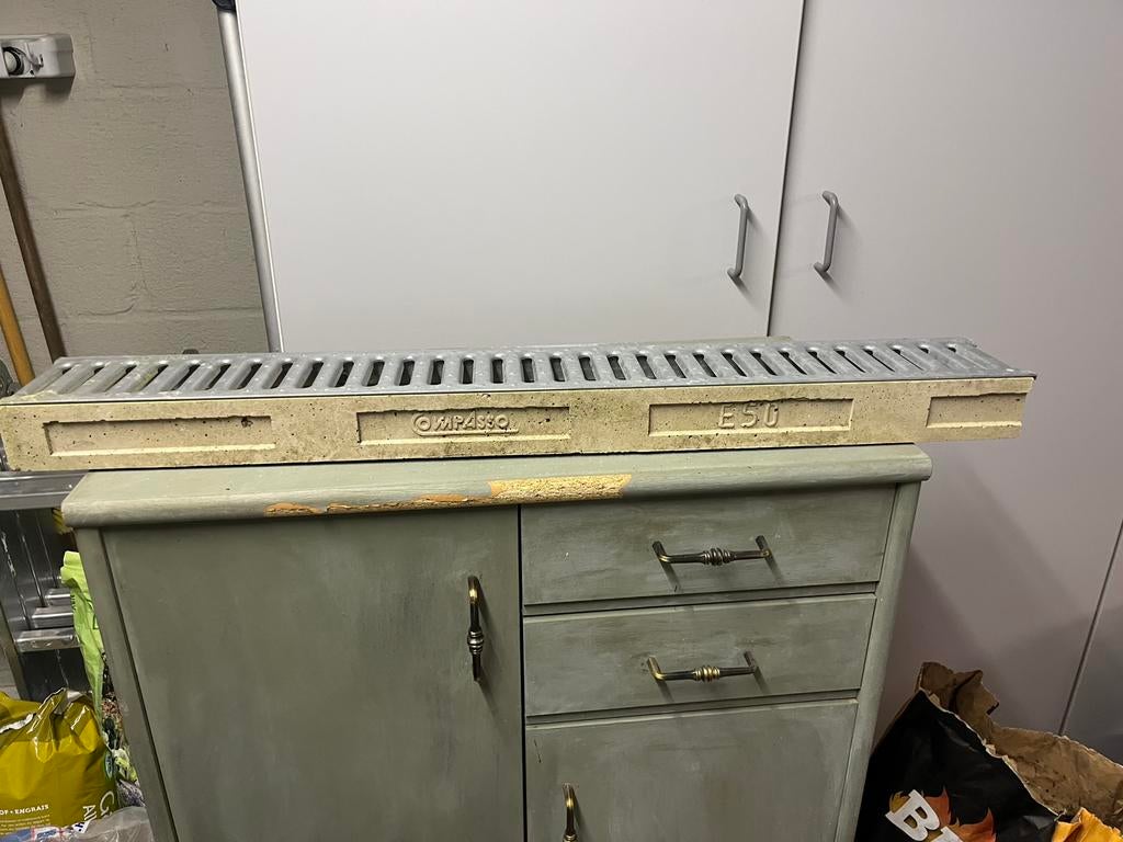 Afvoergoot, Ophalen, Zo goed als nieuw