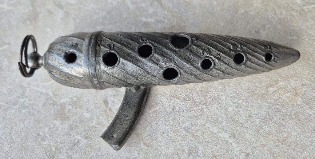 Ocarina vintage en métal — « AA Déposé » — Solmisation franç, Musique & Instruments, Instruments à vent | Autre, Envoi, Utilisé