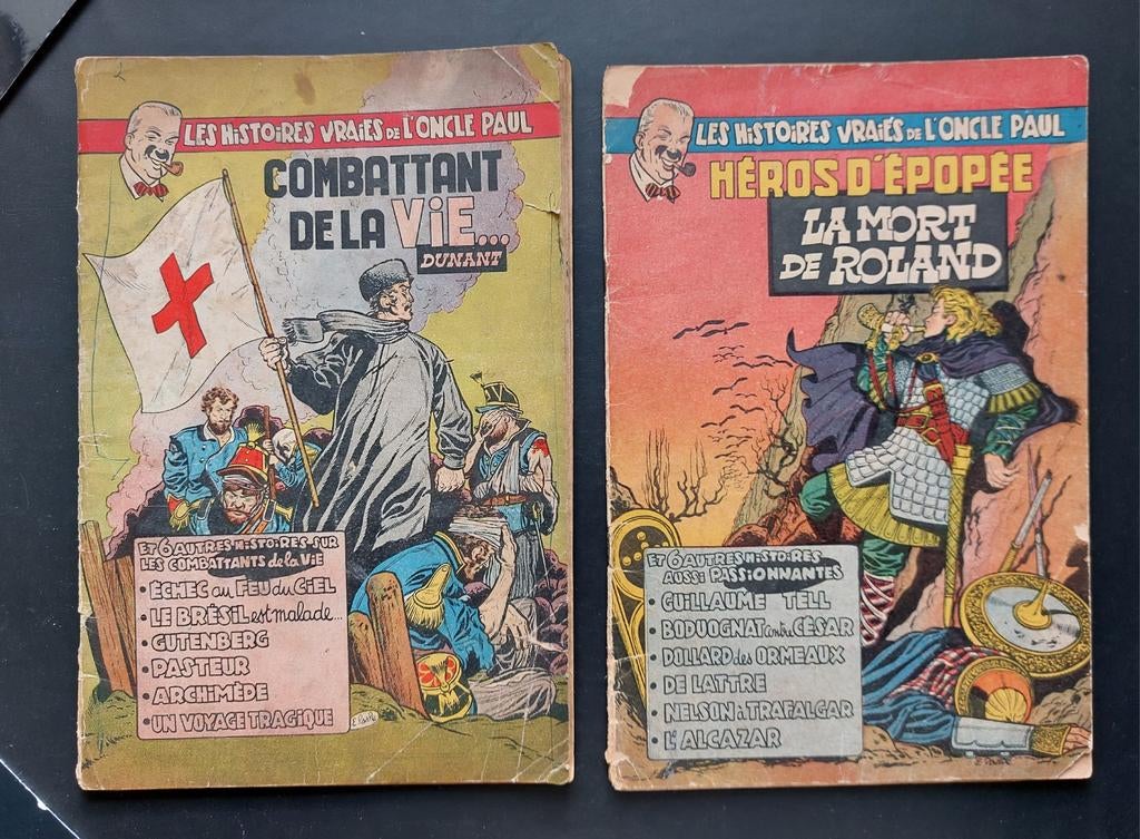 ONCLE PAUL 2 albums EO 1954 Dupuis état moyen complets, Livres, Enlèvement ou Envoi