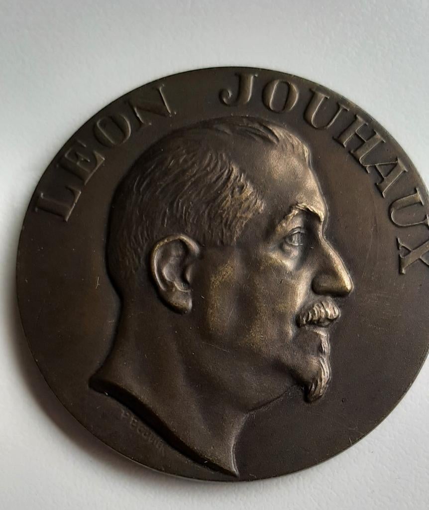 Médaille en bronze Léon Jouhaux 1879-1954, Enlèvement ou Envoi, Bronze