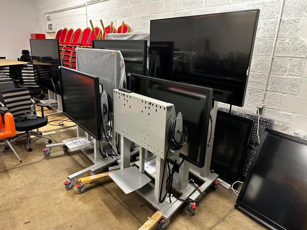 Support électrique telescopique - ErgoXS, Informatique & Logiciels, Moniteurs, Enlèvement ou Envoi, Comme neuf, Réglable en hauteur