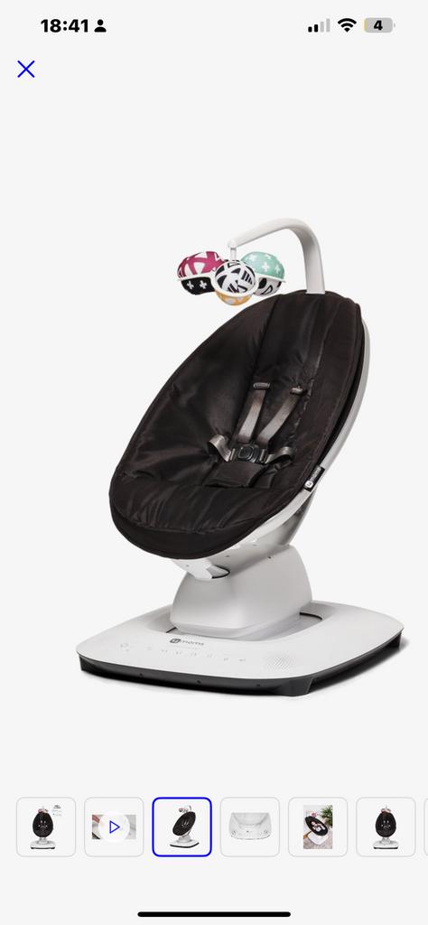 Mamaroo 5 classic black, Kinderen en Baby's, Wipstoeltjes, Schommelstoel, Verstelbaar, Zo goed als nieuw, Ophalen