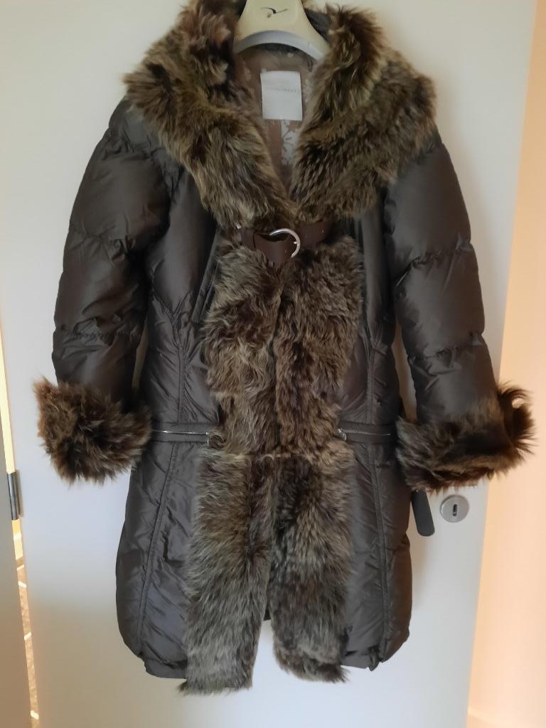 Prachtige nieuwe donsjas met pels, Kleding | Dames, Jassen | Winter, Violanti, Bruin, Nieuw, Ophalen