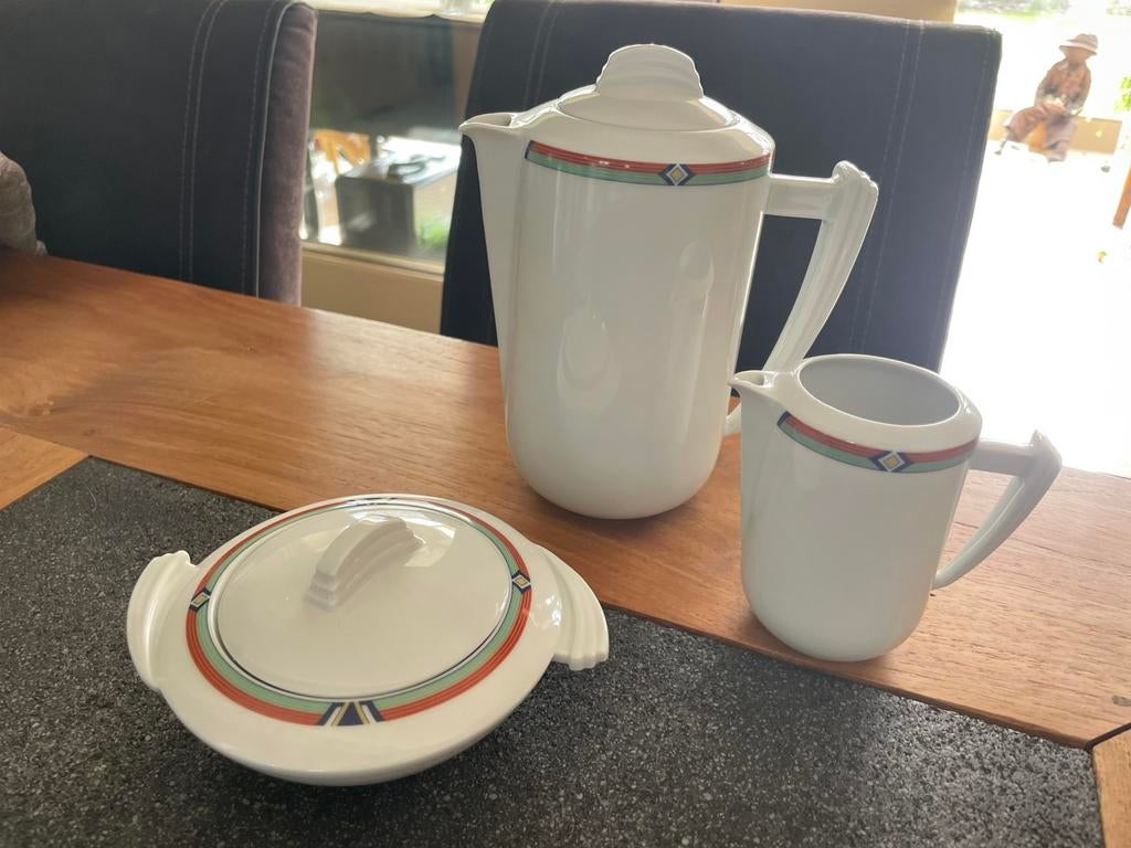 Service de café à Limoges - 12 personnes, Maison & Meubles, Cuisine | Vaisselle, Neuf, Enlèvement, Autres styles, Porcelaine