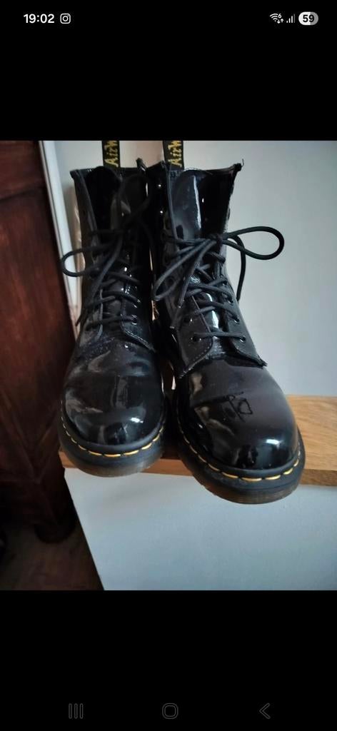 Dr Maertens botinnen in lakleer weinig gedragen.perfecte st, Zwart, Overige typen, Dr martens, Ophalen of Verzenden