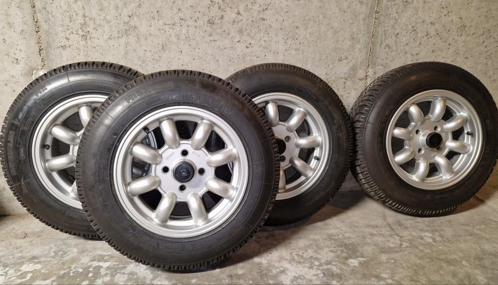 Oldtimer velgenset GB 4x 108mm 14 inch 6J - NIEUW, Ophalen, 14 inch