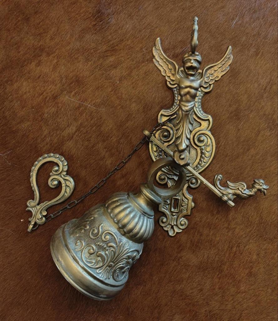 Antieke deurbel, in goede staat., Antiek en Kunst, Antiek | Brons en Koper, Koper, Ophalen