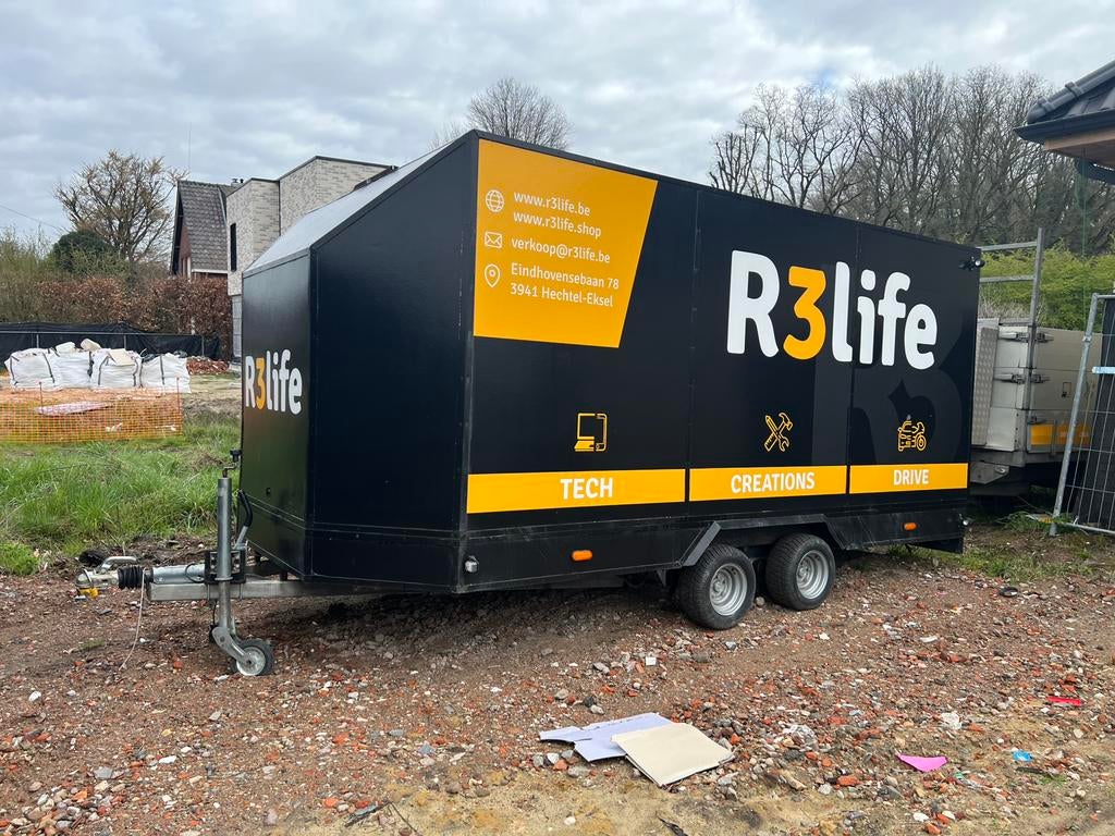 Gesloten 2t anssems aanhanger, Auto diversen, Aanhangers en Bagagewagens, Ophalen